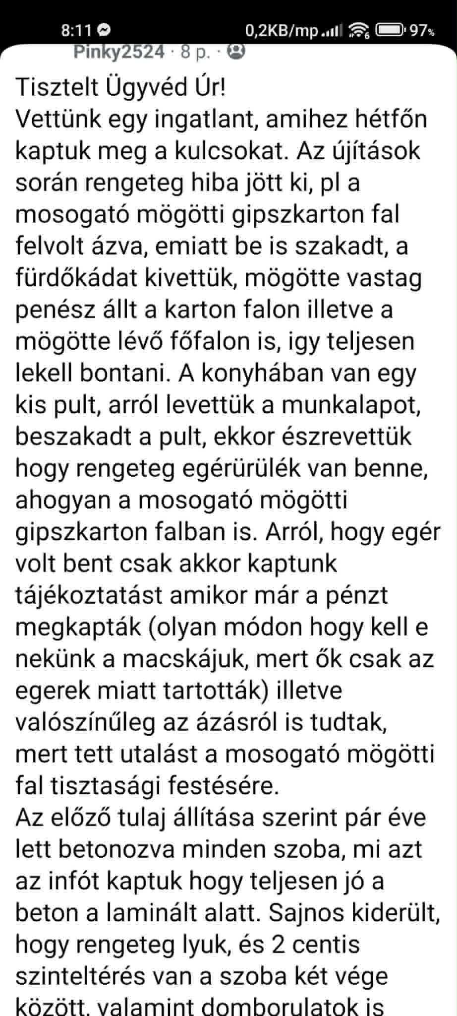 Ingatlanjogi példa 1